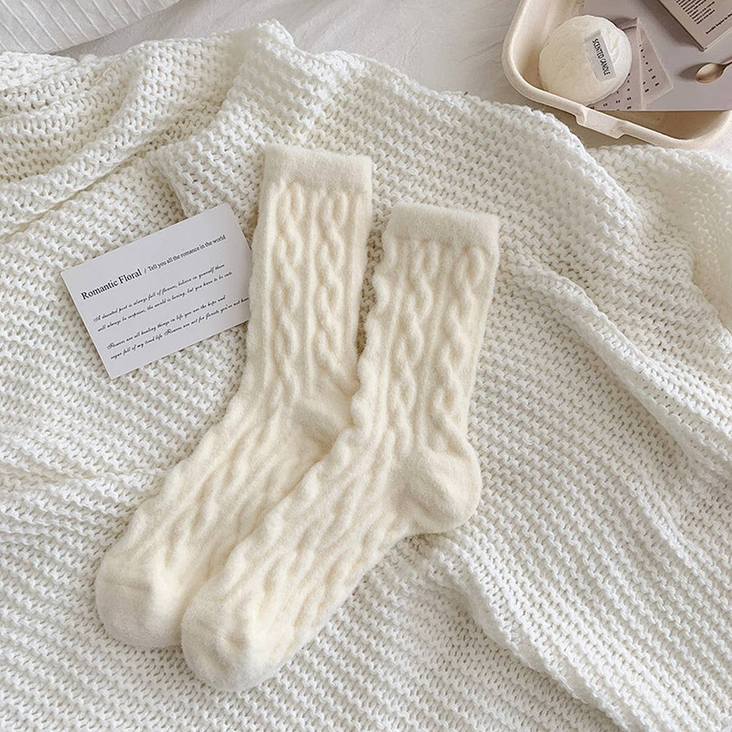 Cozy Thick Plush Hemp-Knit Socks