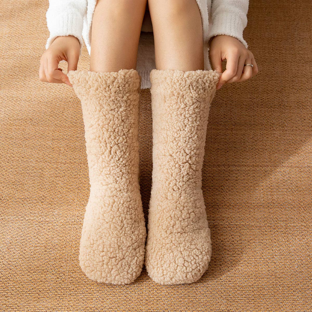 SNUG WARM LEG COVERS PLUSH INDOOR SLIPPERS