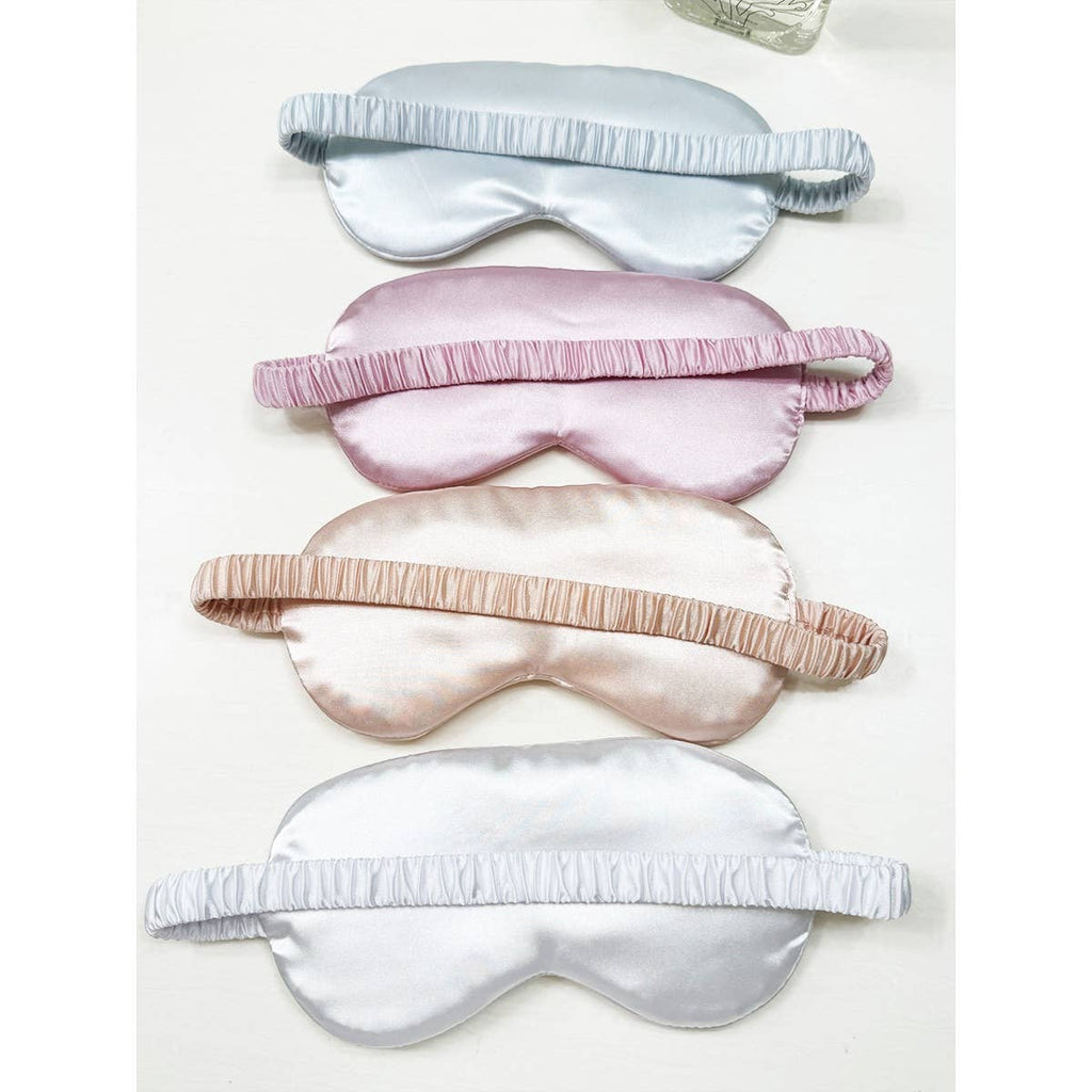 Solid Silk Satin Sleeping Mask Eye Mask