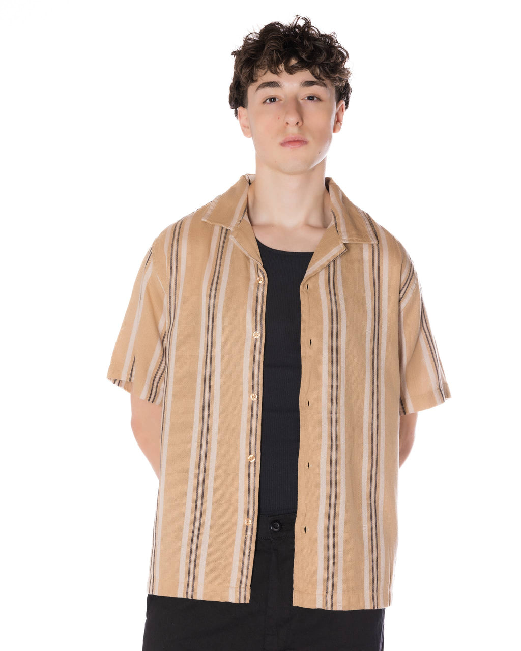 Men's Textured Striped Shirt [HF-3300]