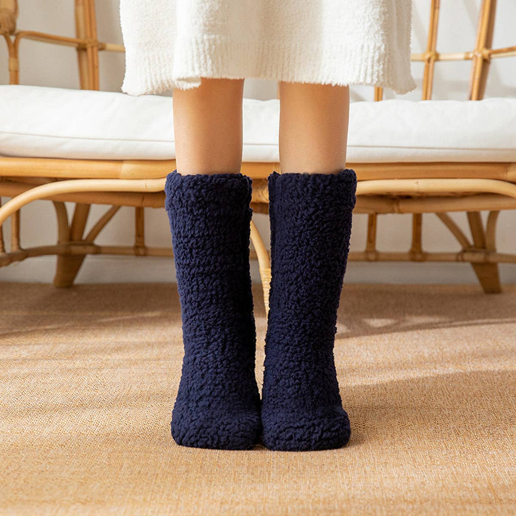 SNUG WARM LEG COVERS PLUSH INDOOR SLIPPERS