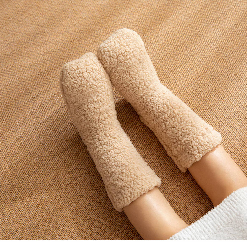 SNUG WARM LEG COVERS PLUSH INDOOR SLIPPERS