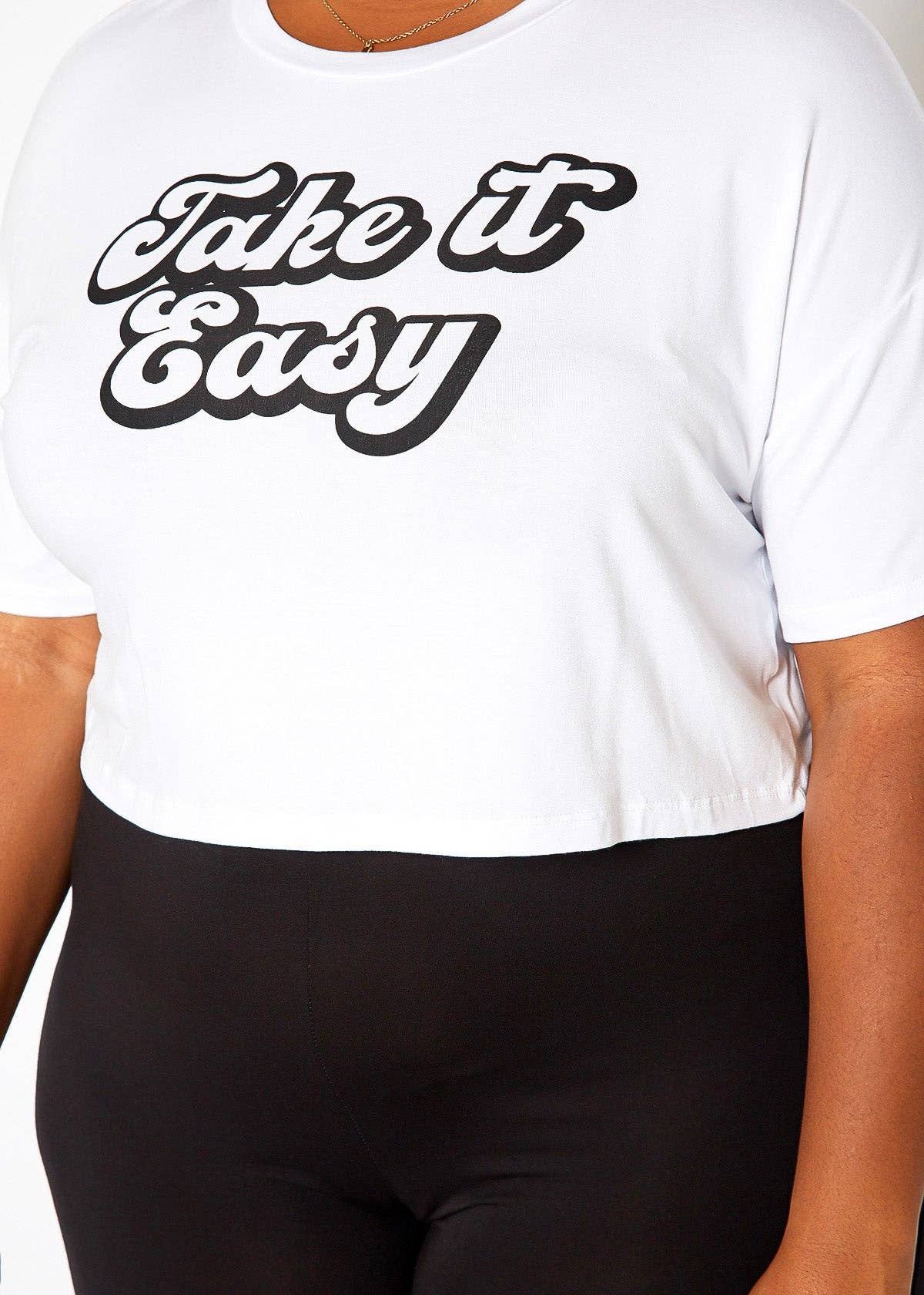 Bellatrix Plus Size Women's Printed Crop Top