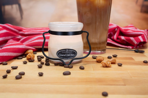 5 oz Cream Jar Candle: Caramel Cold Brew