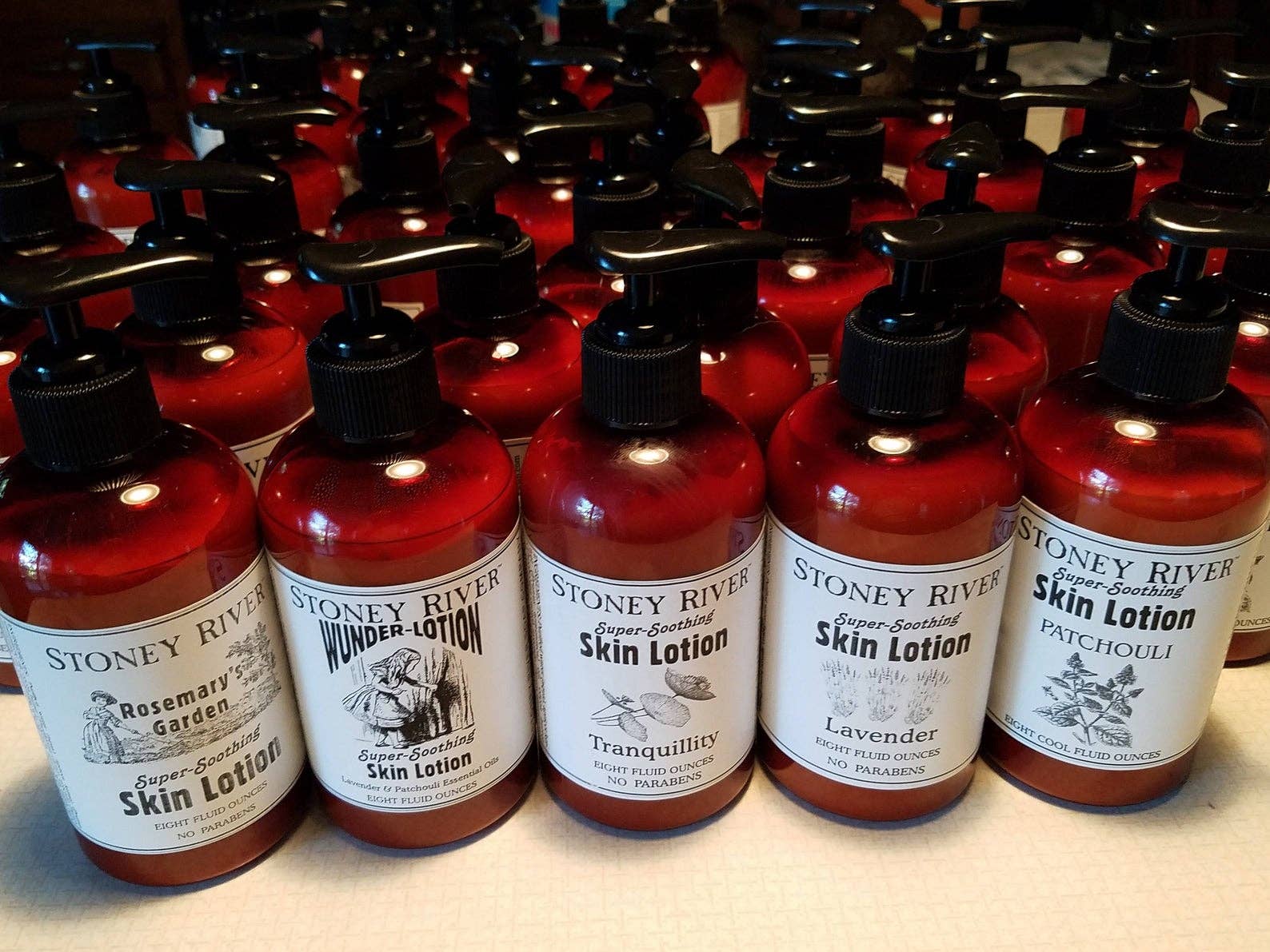 Body Lotion - 8 oz pump bottles with natural fragrances