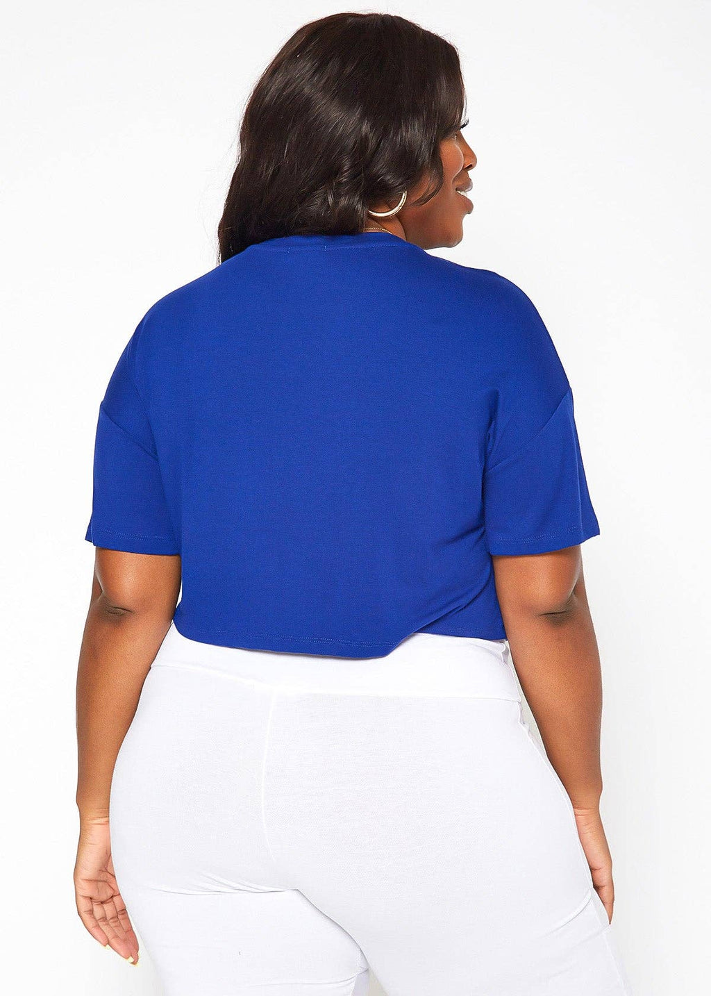 Bellatrix Plus Size Women's Printed Crop Top