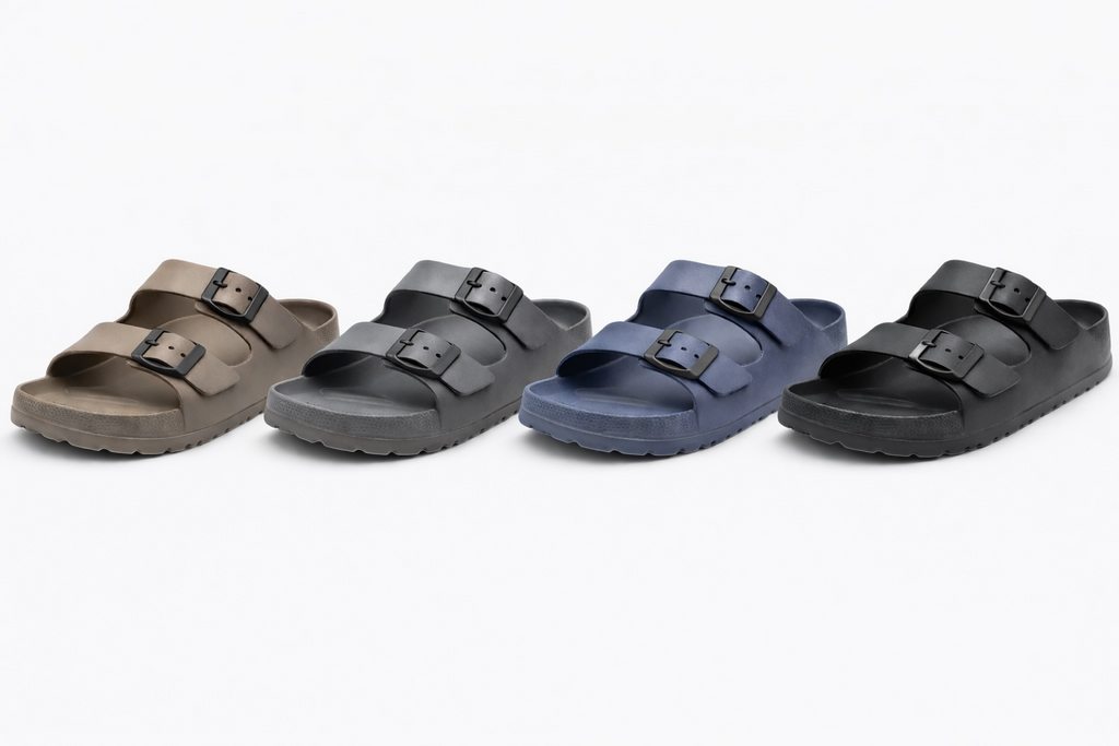 Unisex Adjustable‑Strap Slide Sandals