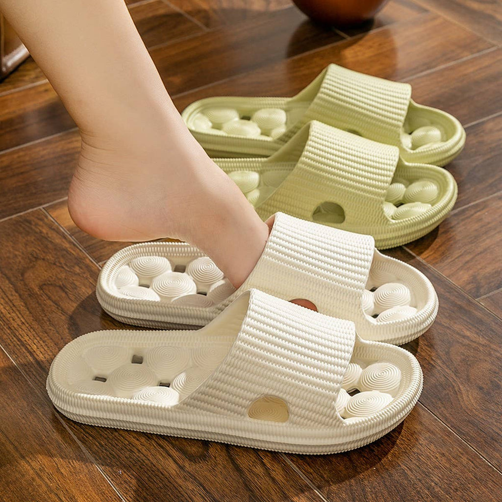 SOFT-SOLED ANTI-SLIP BATHROOM HOLLOW SLIPPERS