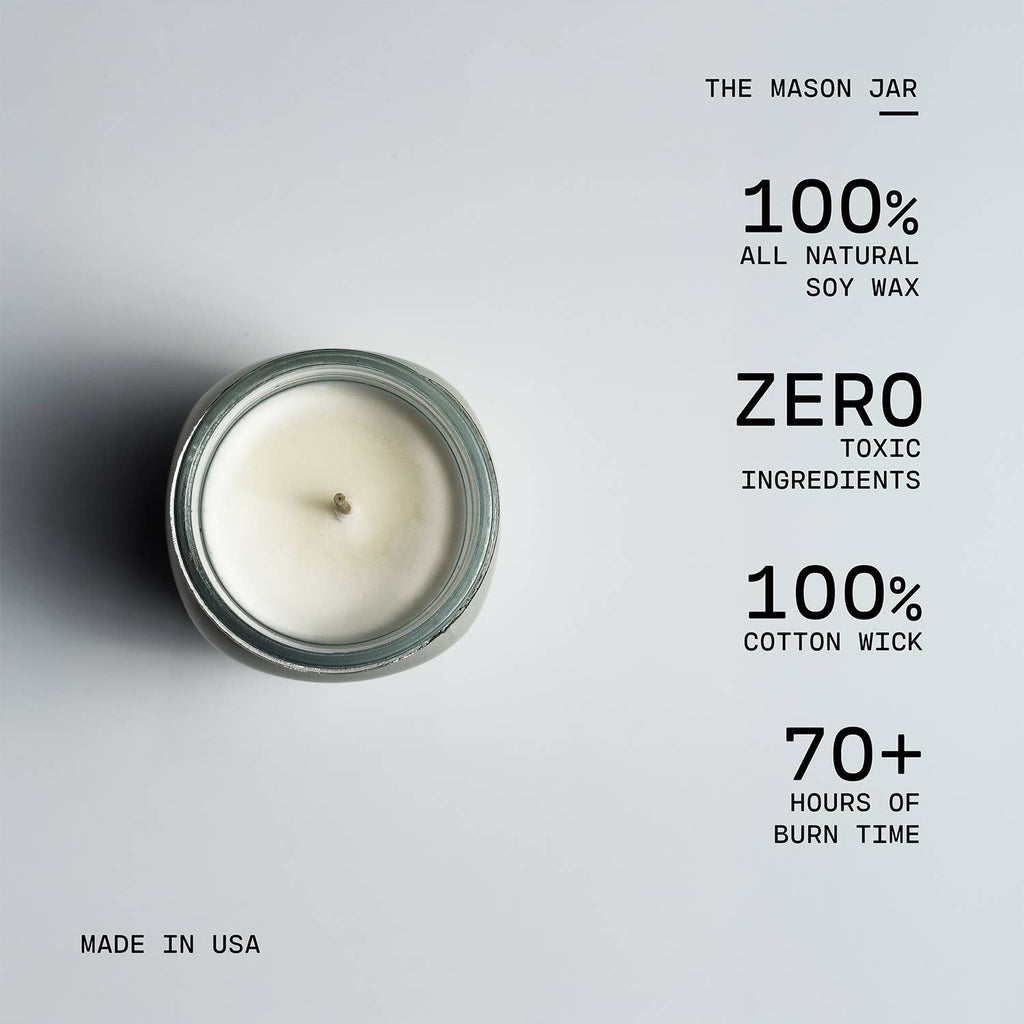 13 oz Mason Jar Candle: Raspberry Lane