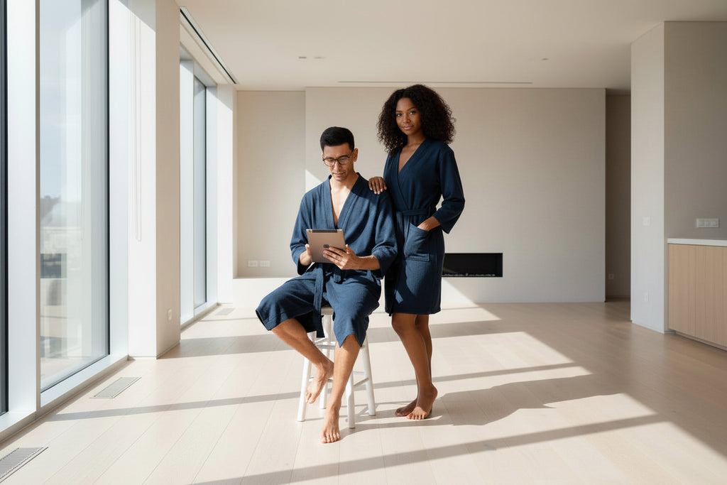Waffled soft robes for Men and Women