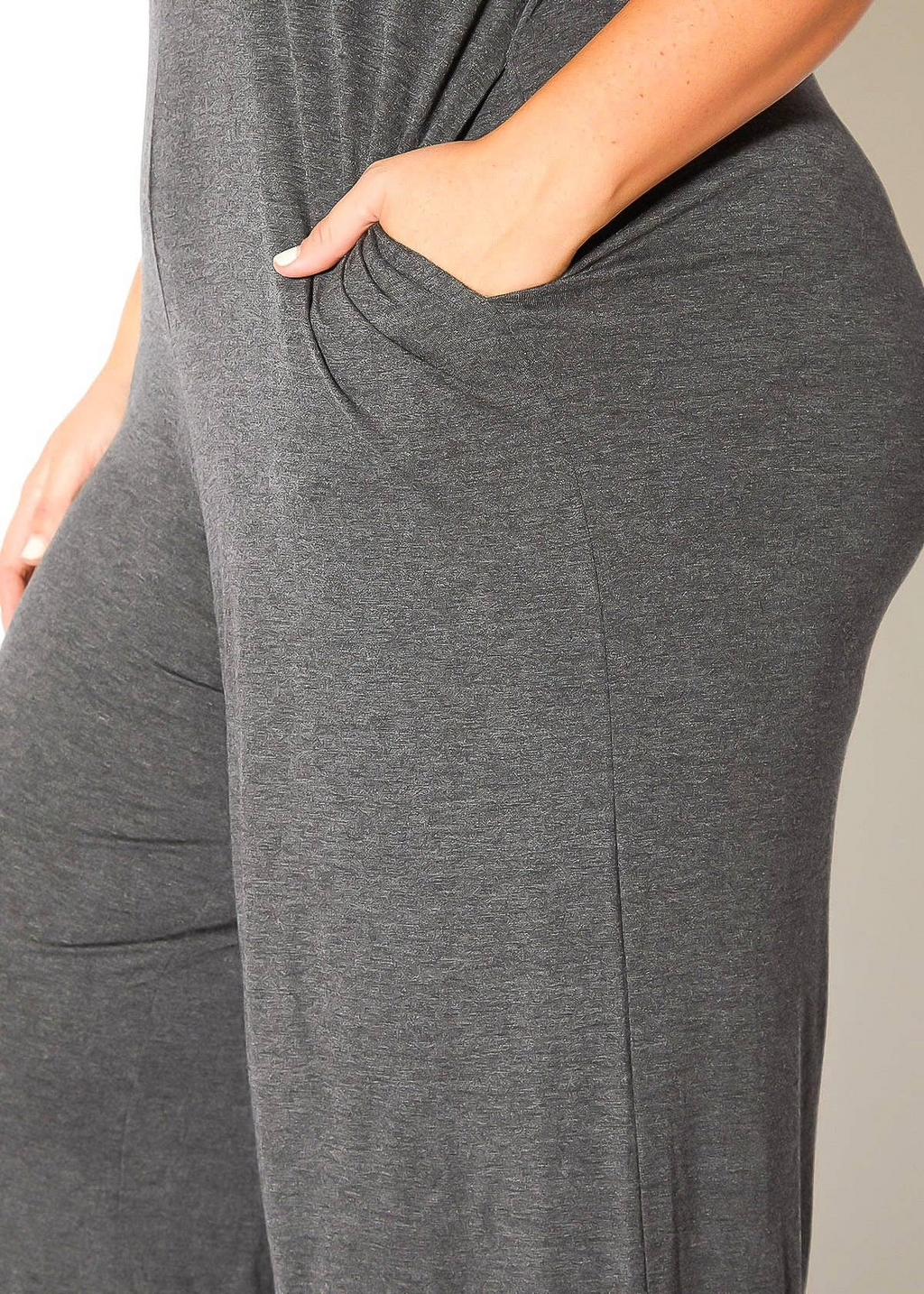Bellatrix Plus Size Off Shoulder Wide Leg Jumpsuit