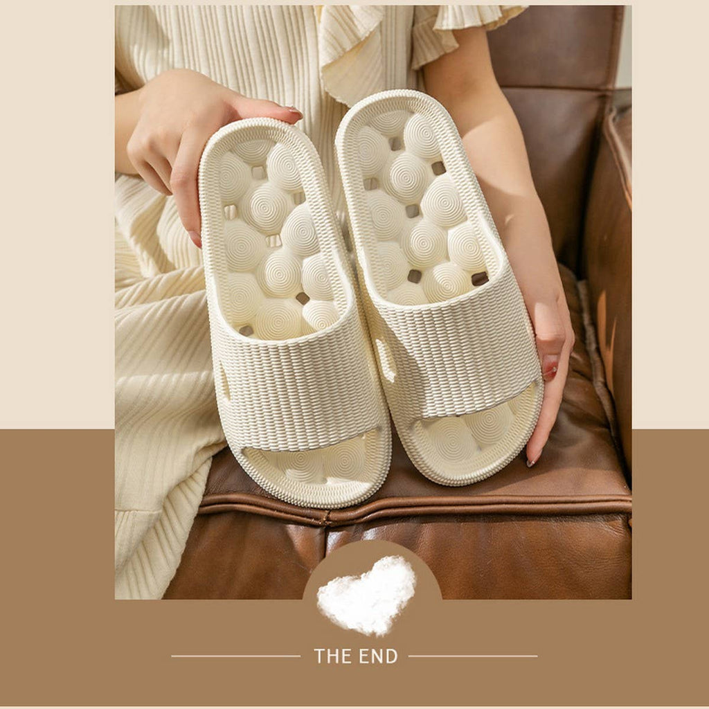 SOFT-SOLED ANTI-SLIP BATHROOM HOLLOW SLIPPERS