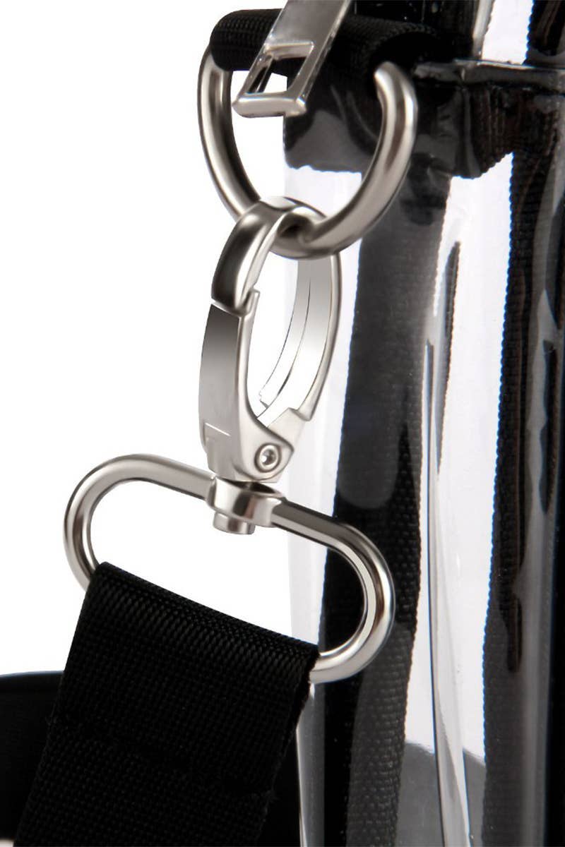 Large Transparent Clear Durable Pvc Messenger Bag