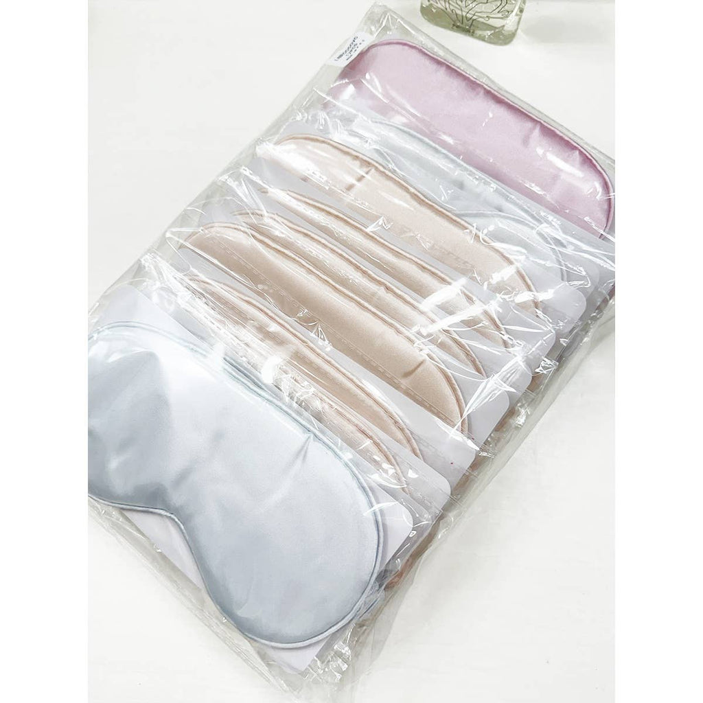 Solid Silk Satin Sleeping Mask Eye Mask