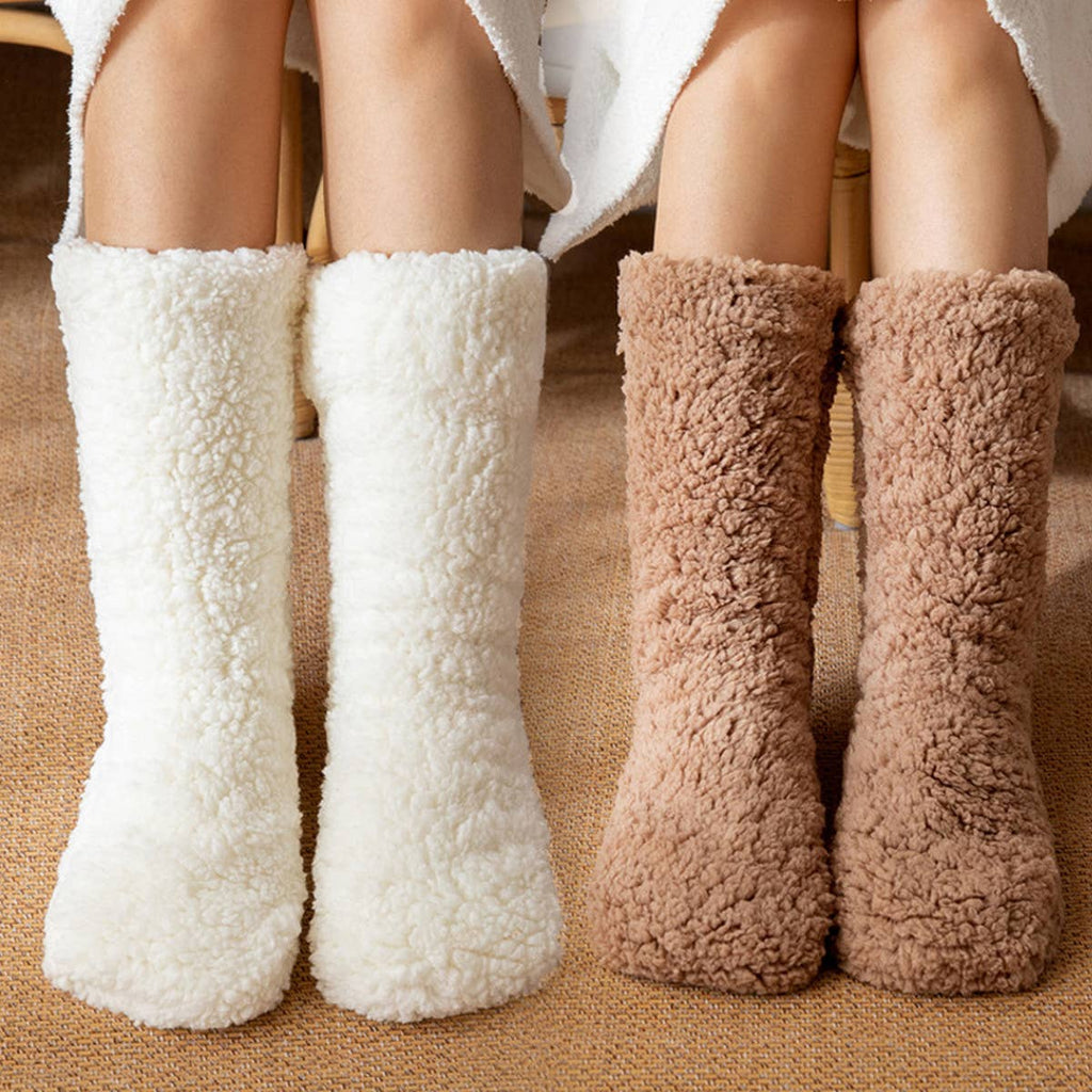 SNUG WARM LEG COVERS PLUSH INDOOR SLIPPERS