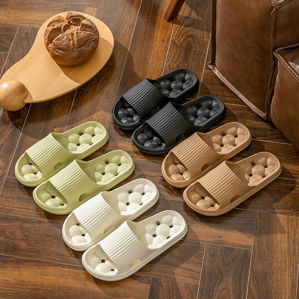 SOFT-SOLED ANTI-SLIP BATHROOM HOLLOW SLIPPERS
