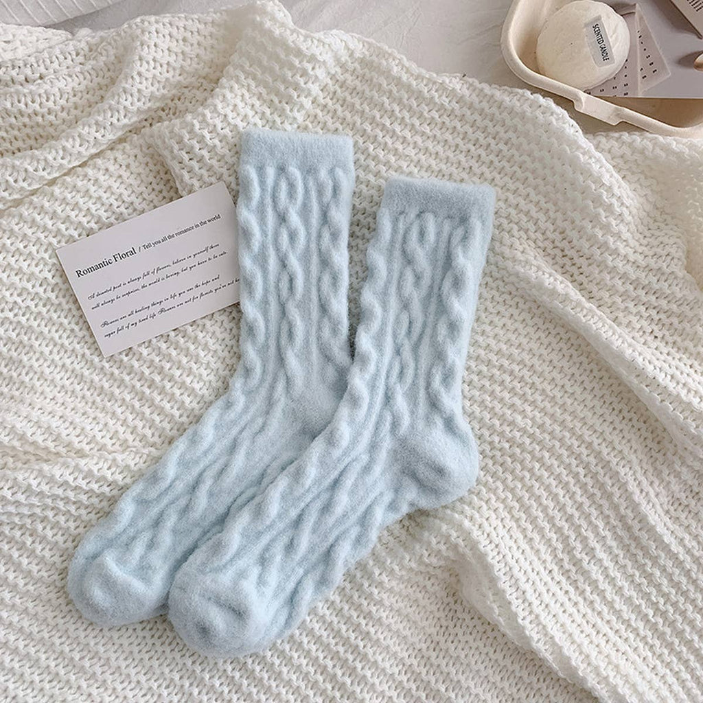 Cozy Thick Plush Hemp-Knit Socks