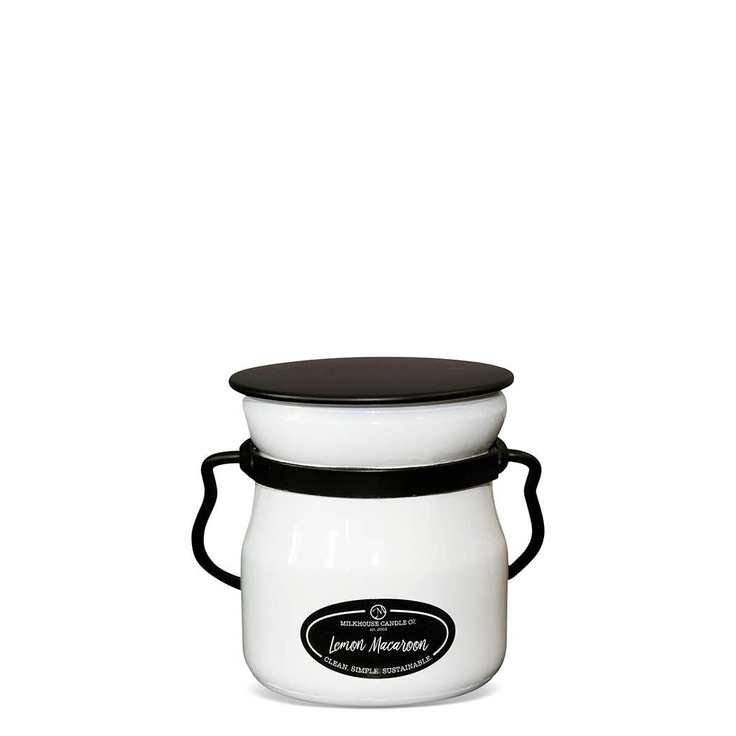 5 oz Cream Jar Candle: Lemon Macaroon