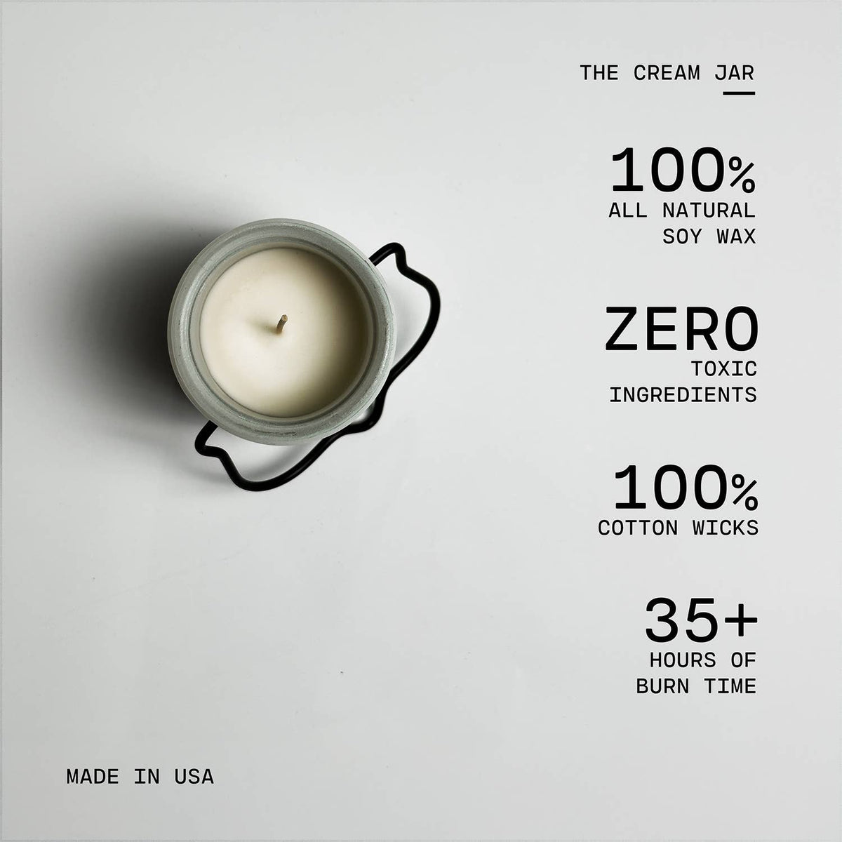 5 oz Cream Jar Candle: Tobacco & Honey