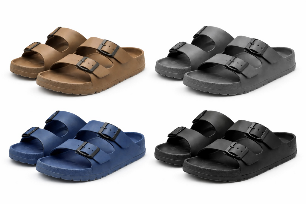 Unisex Adjustable‑Strap Slide Sandals