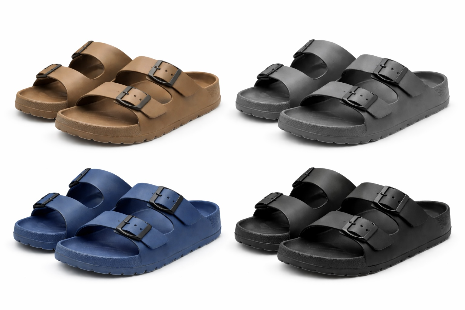 Unisex Adjustable‑Strap Slide Sandals