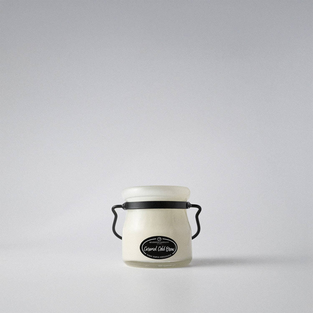 5 oz Cream Jar Candle: Caramel Cold Brew