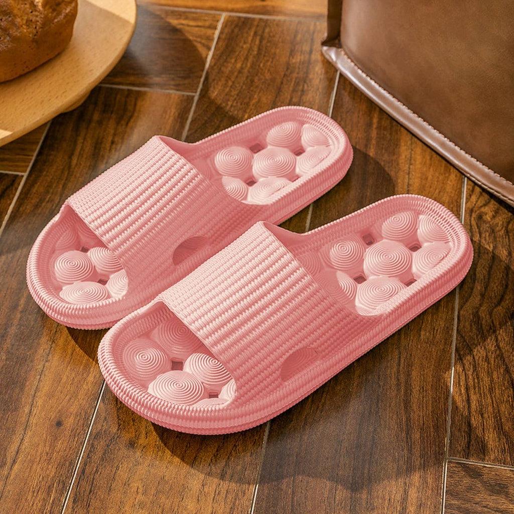 SOFT-SOLED ANTI-SLIP BATHROOM HOLLOW SLIPPERS