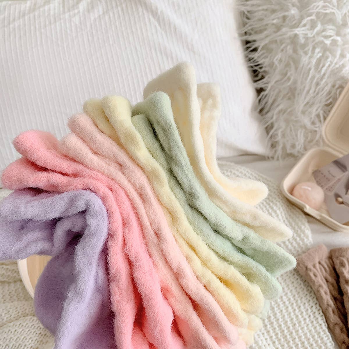 Cozy Thick Plush Hemp-Knit Socks