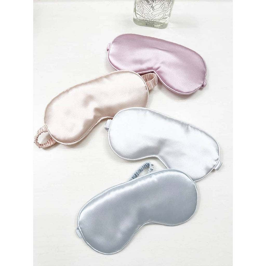Solid Silk Satin Sleeping Mask Eye Mask